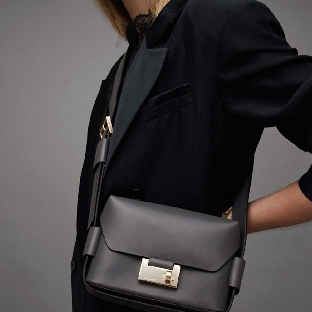 All saints Frankie Leather Crossbody Bag